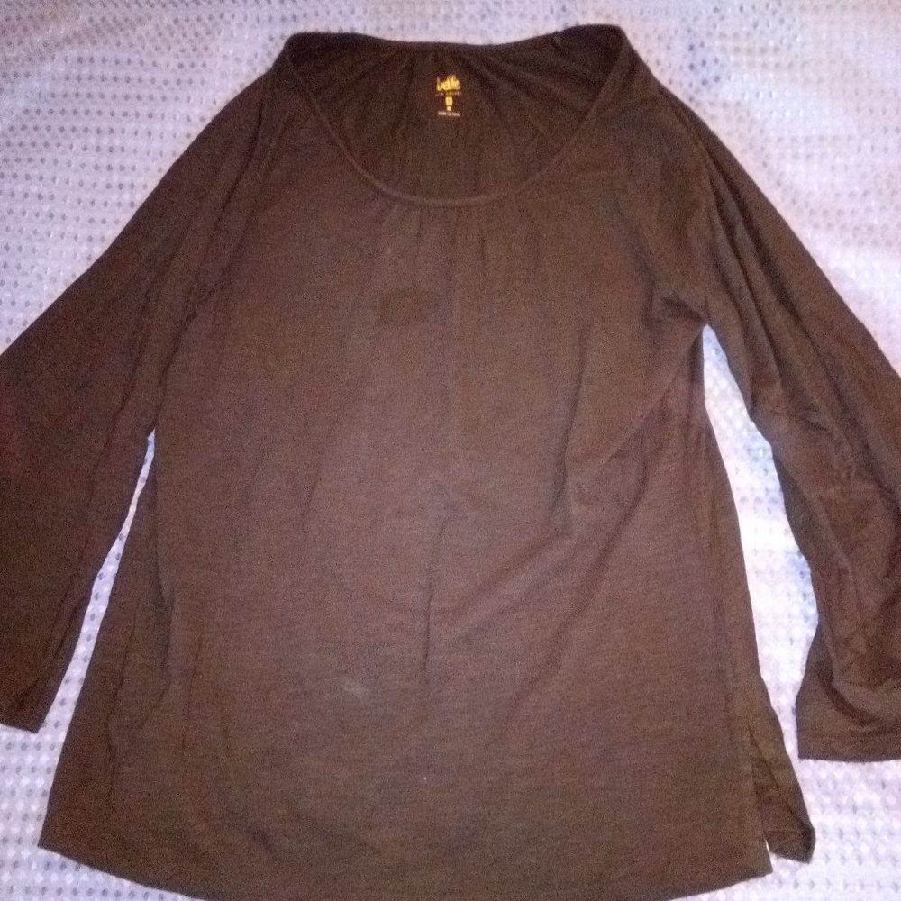 Belle by Kim Gravel LS size xl casual top EUC